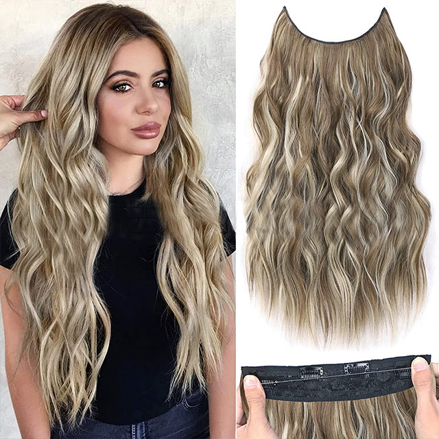 💖This Week's Hot Sales - 78% OFF🤩Women's Gradient Long Wavy Hair Wig, One-Piece with Adjustable Fit