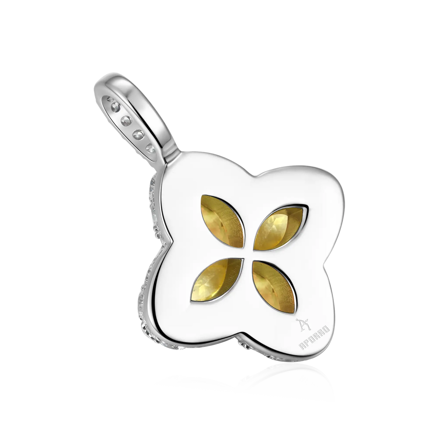 🖤 Black Friday Topper! ✨ "Luck-Bringer" Aporro Four-Leaf Clover Pendant | A Talisman Filled with Starlight