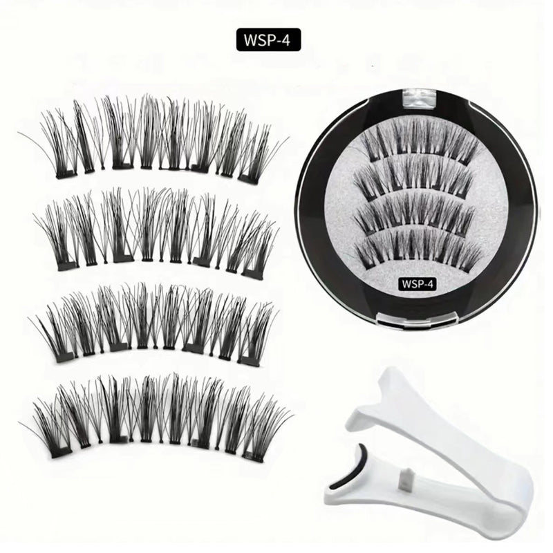 Magnetic Reusable Natural Look False Eyelashes