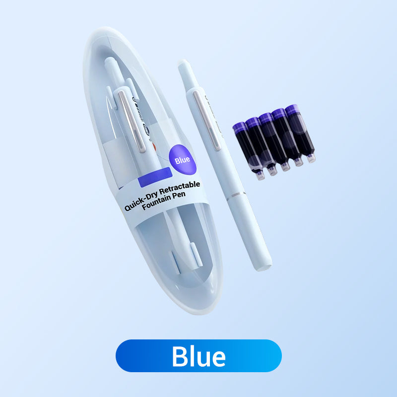 🔥Quick-Dry Retractable Fountain Pen