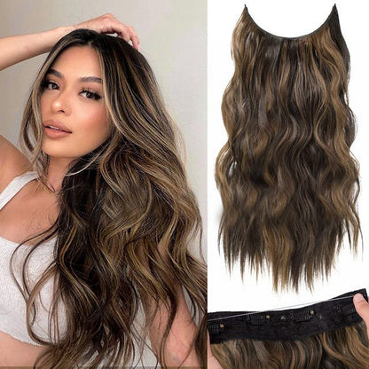 💖This Week's Hot Sales - 78% OFF🤩Women's Gradient Long Wavy Hair Wig, One-Piece with Adjustable Fit
