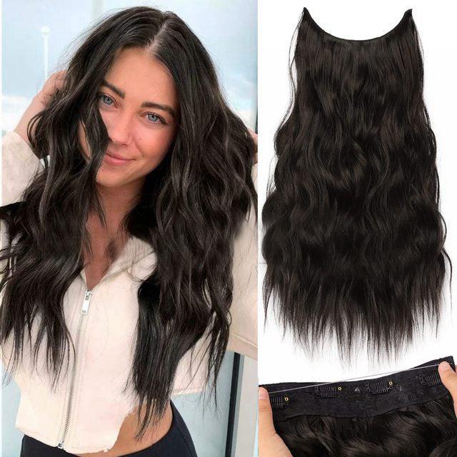 💖This Week's Hot Sales - 78% OFF🤩Women's Gradient Long Wavy Hair Wig, One-Piece with Adjustable Fit