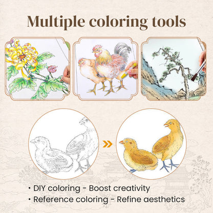 🎨HOT SALE🖼️ Chinese Painting White Drawing Copying Album