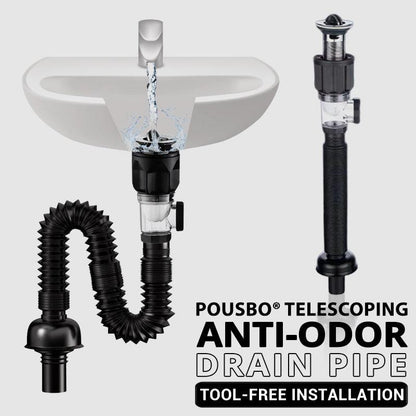 🚰 Extendable Odor-Proof Drain Pipe – Anti-Clog, Anti-Odor & Easy to Install!
