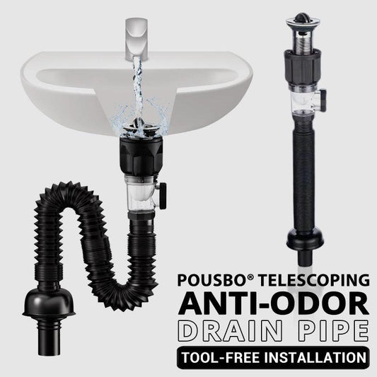 🚰 Extendable Odor-Proof Drain Pipe – Anti-Clog, Anti-Odor & Easy to Install!