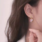 Buy 1 Get 1 Free🌸Fashion crystal four-petal flower pearl earrings