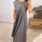 🔥HOT SALE🔥Sleeveless pleated simple solid color dress