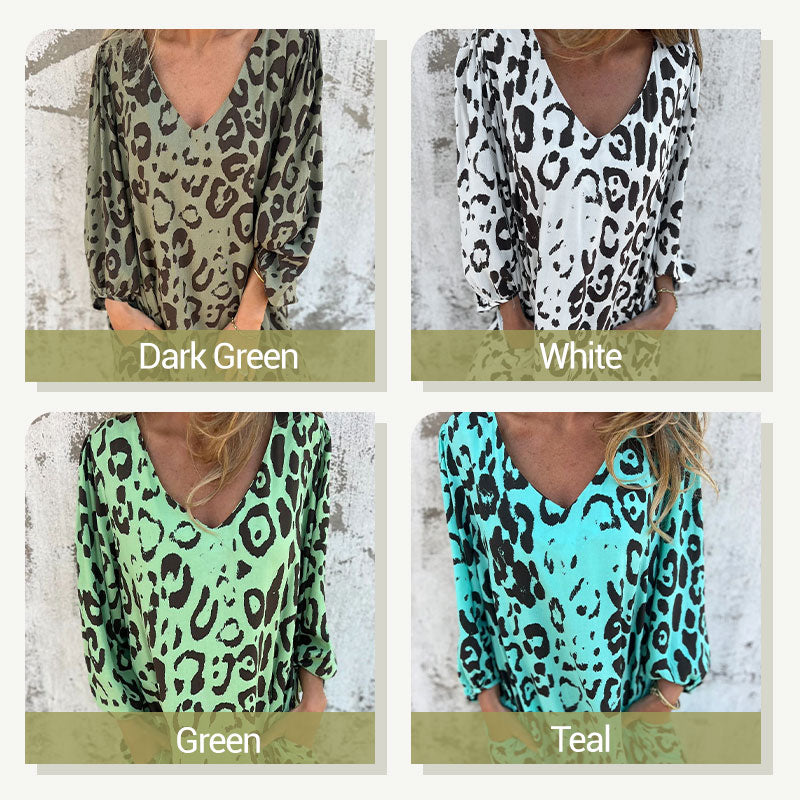 🔥Summer Sale 50% OFF👗Safari Chic Leopard Dress