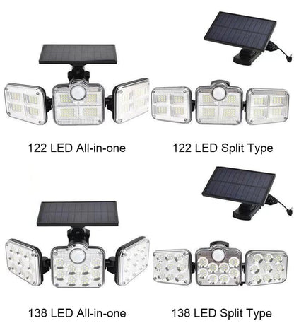 🎁 Hot Sale 49% OFF 🔥Three Heads Solar Wall Light