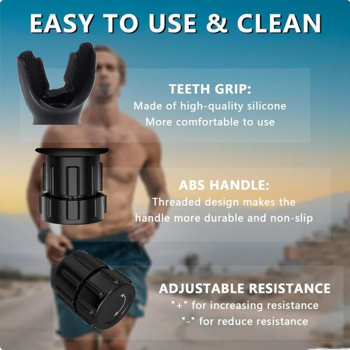 🔥[Strengthen your physique]👍Portable Adjustable Breathing Exerciser