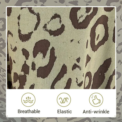 🔥Summer Sale 50% OFF👗Safari Chic Leopard Dress