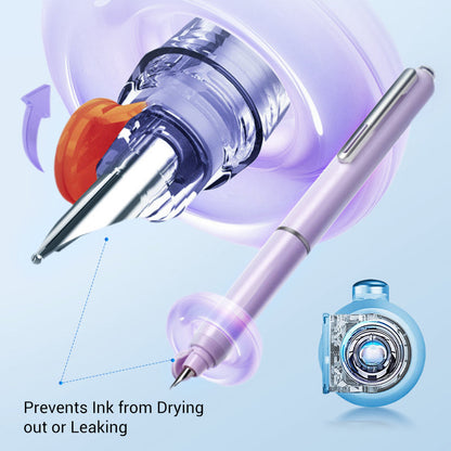 🔥Quick-Dry Retractable Fountain Pen