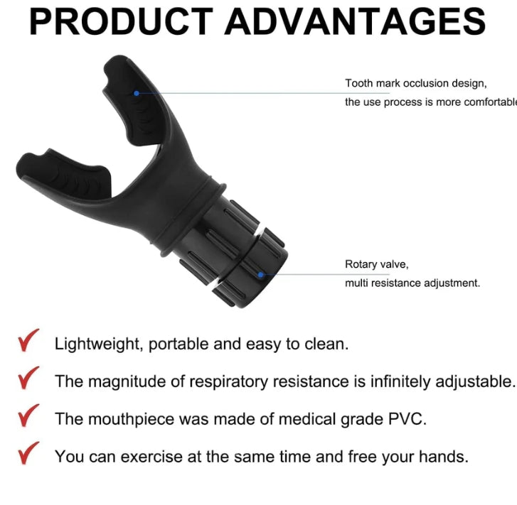 🔥[Strengthen your physique]👍Portable Adjustable Breathing Exerciser