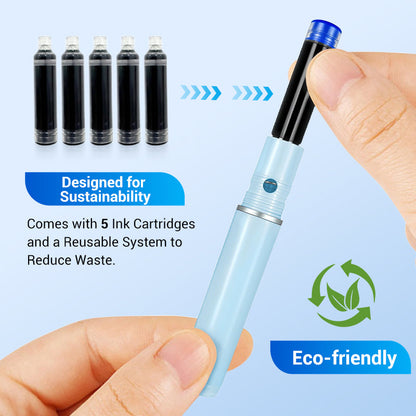 🔥Quick-Dry Retractable Fountain Pen