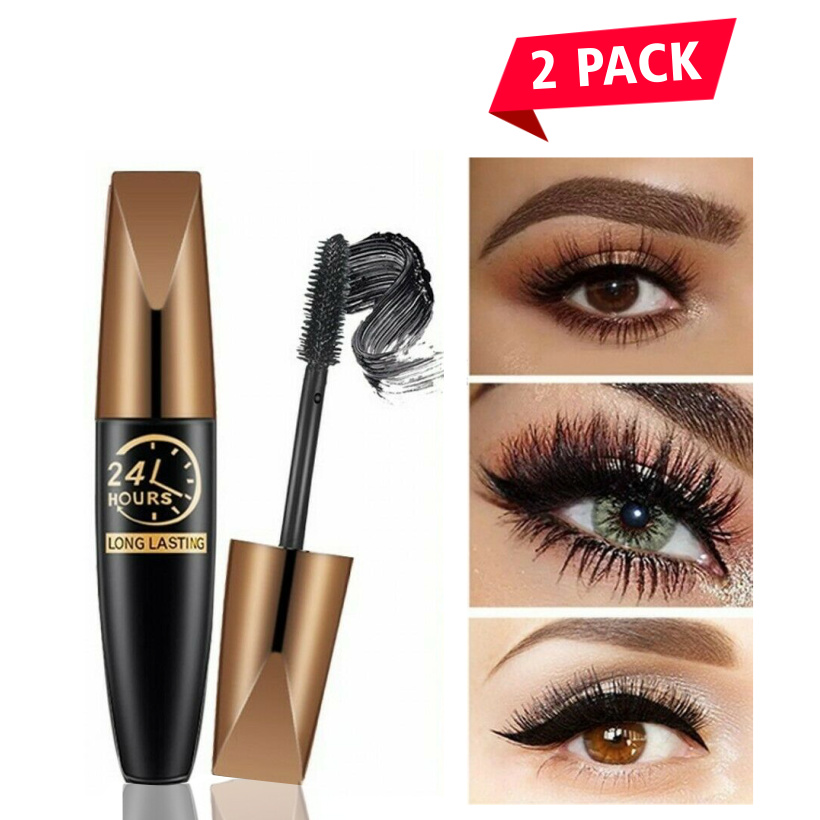 🎉2025 Hot sale!🔥BUY 1 GET 1 FREE(2PCS) - 4D Waterproof Silk Fiber Thick Lengthening Mascara