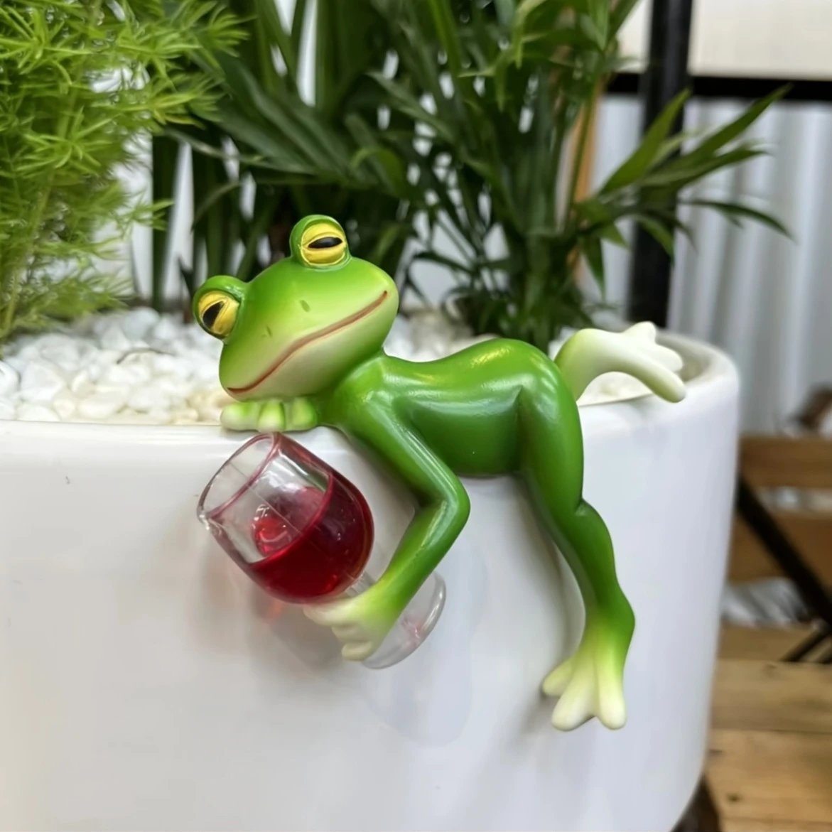 🎁Gift Idea Hot sale 61% OFF🐸 Frog Flower Pot Hanger Ornament🍷