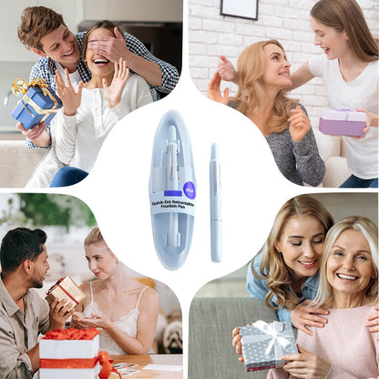 🔥Quick-Dry Retractable Fountain Pen