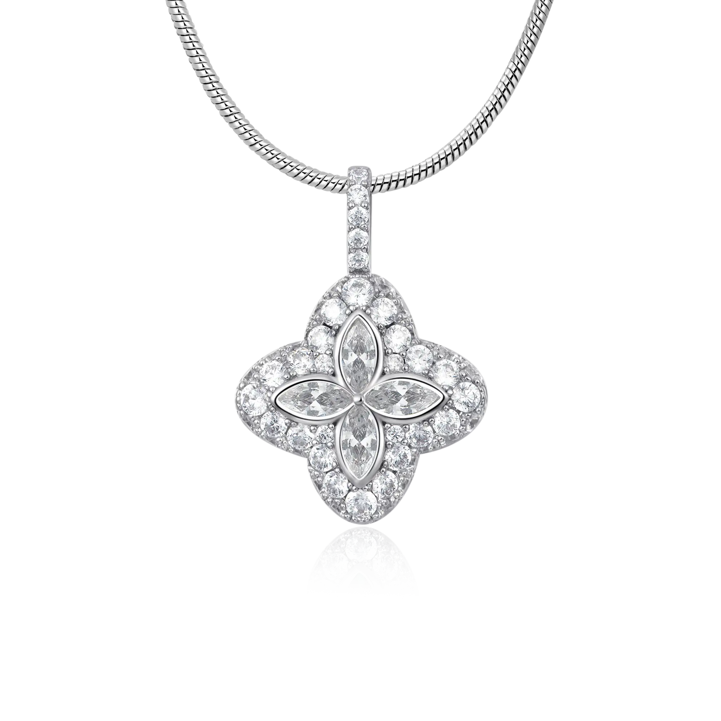 🖤 Black Friday Topper! ✨ "Luck-Bringer" Aporro Four-Leaf Clover Pendant | A Talisman Filled with Starlight