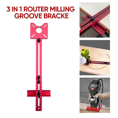 4 in 1 Router Milling Groove Bracke