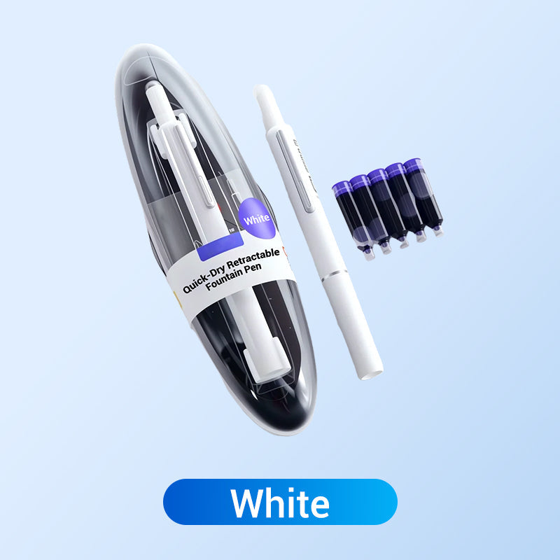 🔥Quick-Dry Retractable Fountain Pen
