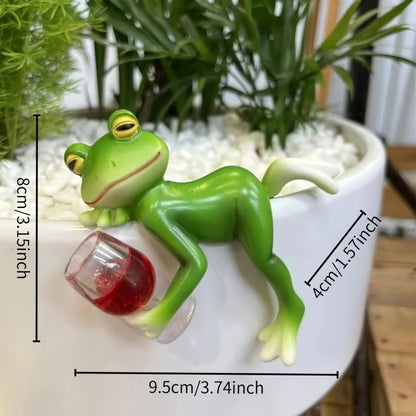 🎁Gift Idea Hot sale 61% OFF🐸 Frog Flower Pot Hanger Ornament🍷