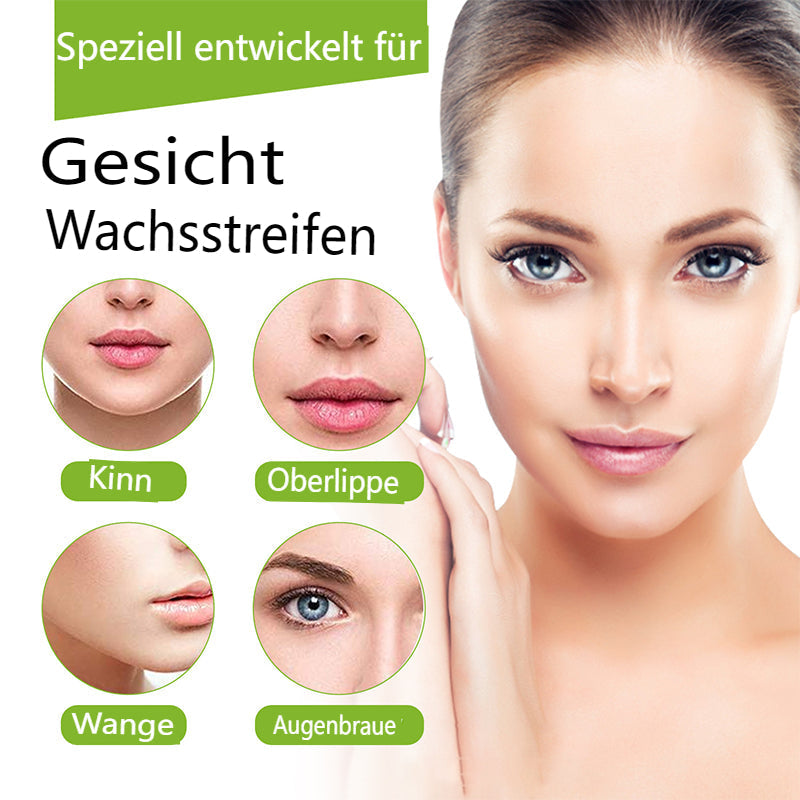 👉Glatt wie Seide, stark wie Wachs – 28 Tage ohne🔥  auf 90er Pack Wachsstreifen zur Haarentfernung – Jetzt glatte Haut genießen!