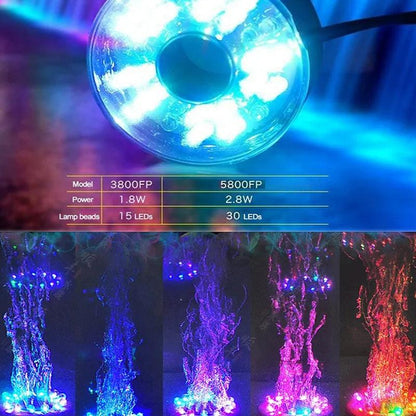 🎁 Hot Sale 49% OFF 🔥Pump Circulating Colored Lights Pool Fountain Landscape