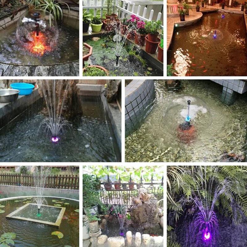🎁 Hot Sale 49% OFF 🔥Pump Circulating Colored Lights Pool Fountain Landscape