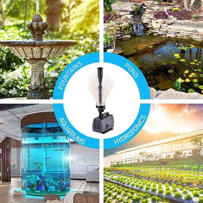 🎁 Hot Sale 49% OFF 🔥Pump Circulating Colored Lights Pool Fountain Landscape