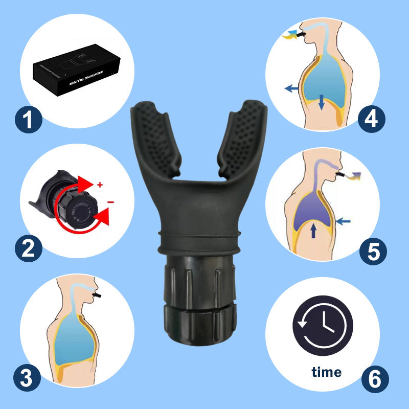 🔥[Strengthen your physique]👍Portable Adjustable Breathing Exerciser
