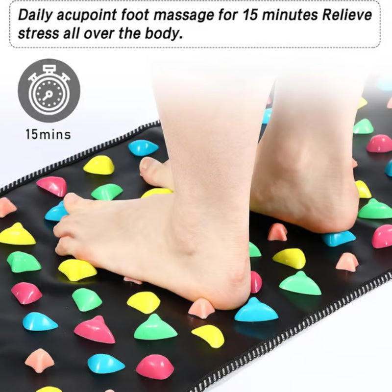 Comfortable Acupressure Foot Massage Mat for Relaxation