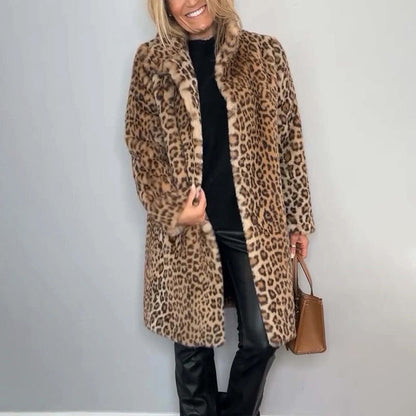 ✨Get 49% off💖Women's Leopard Print Mid-Length Jacket✈️ free shipping