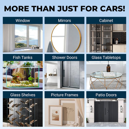 2-in-1 Powerful Car Glass Oil Film Cleaning Brush