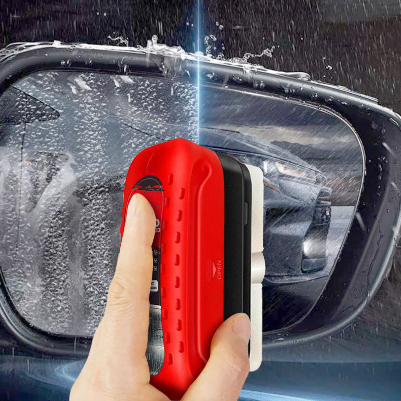 2-in-1 Powerful Car Glass Oil Film Cleaning Brush