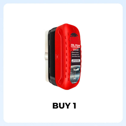 2-in-1 Powerful Car Glass Oil Film Cleaning Brush