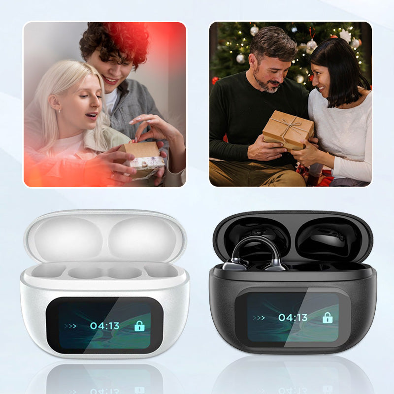 🔥Final Day Promotion🔥🎧Ear Clip-on Smart Color Screen Intelligent Translation Headset🎧