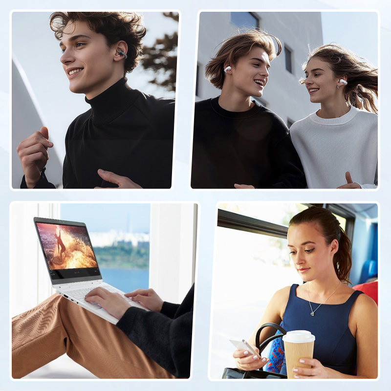 🔥Final Day Promotion🔥🎧Ear Clip-on Smart Color Screen Intelligent Translation Headset🎧