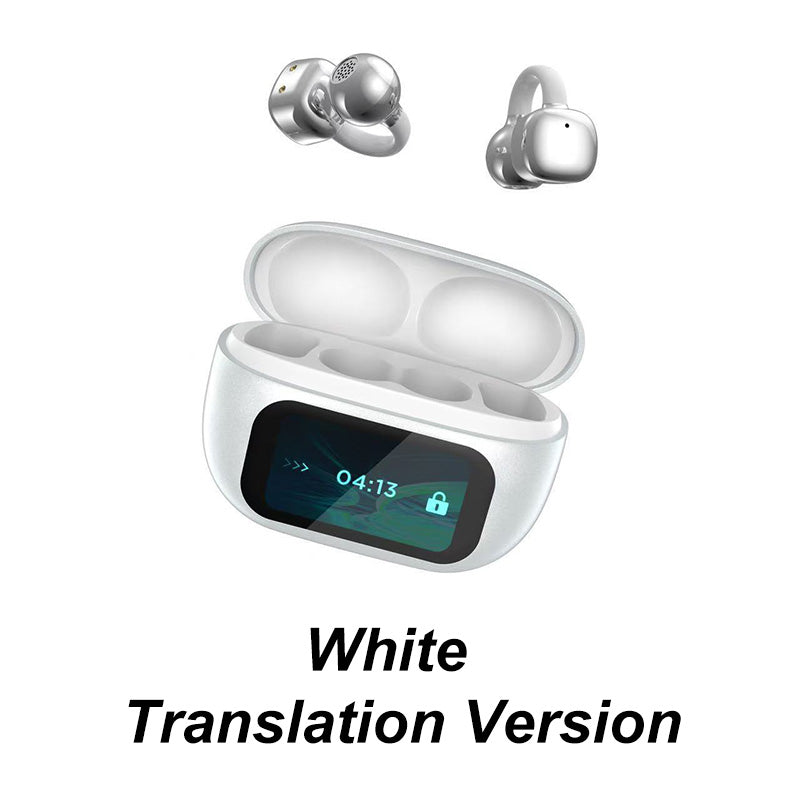 🔥Final Day Promotion🔥🎧Ear Clip-on Smart Color Screen Intelligent Translation Headset🎧