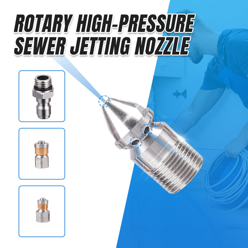Rotary High-Pressure Sewer Jetting Nozzle