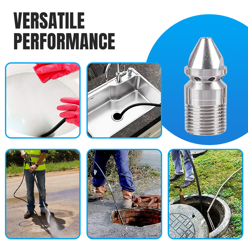 Rotary High-Pressure Sewer Jetting Nozzle