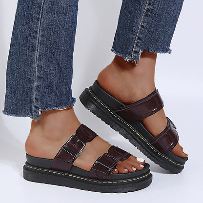 🌞Summer New Arrivals🎁Women's Buckle Strap Casual Soft Platform Sandals
