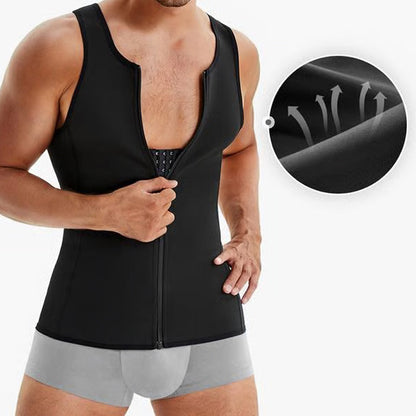 🔥 Hot Sale 🔥Limited Time Offer 60% off 💥 Men's Zipper Waist Trainer Trimmer Vest