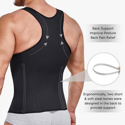🔥 Hot Sale 🔥Limited Time Offer 60% off 💥 Men's Zipper Waist Trainer Trimmer Vest