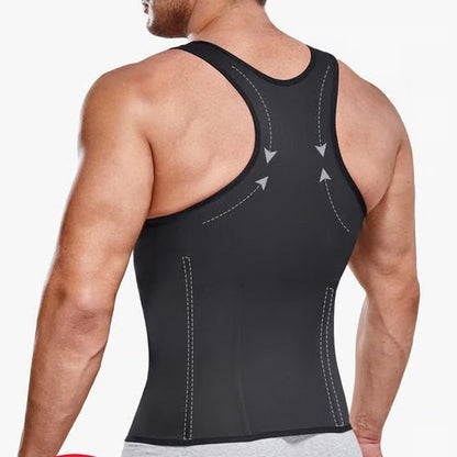 🔥 Hot Sale 🔥Limited Time Offer 60% off 💥 Men's Zipper Waist Trainer Trimmer Vest