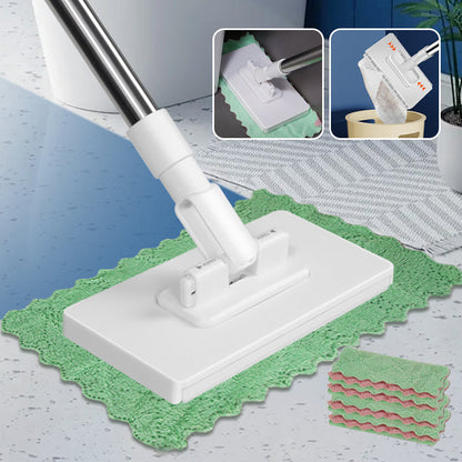 💦HOT Sales 50% OFF🧹Disposable Dust Mop with 4 Reusable Cloths