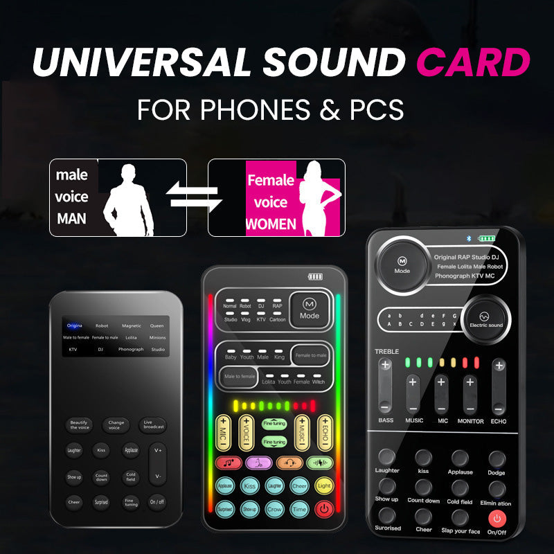 Universal Sound Card for Phones & PCs