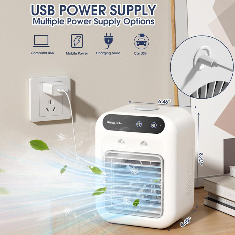 ❄️ Summer 50% Price ❄️ Mini Portable Air Conditioner with Cooling and Humidification Function
