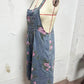 🌸2025 New Fashion Vintage Floral Printed Denim Jumpsuit