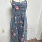 🌸2025 New Fashion Vintage Floral Printed Denim Jumpsuit