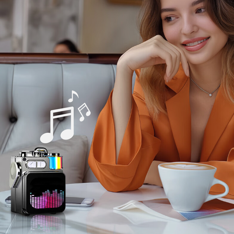 🌟Portable Wireless Bluetooth Speaker🔊🎒 Pocket Rocker! Louder than a bear’s yawn, fits in your coffee mug!☕🐻"